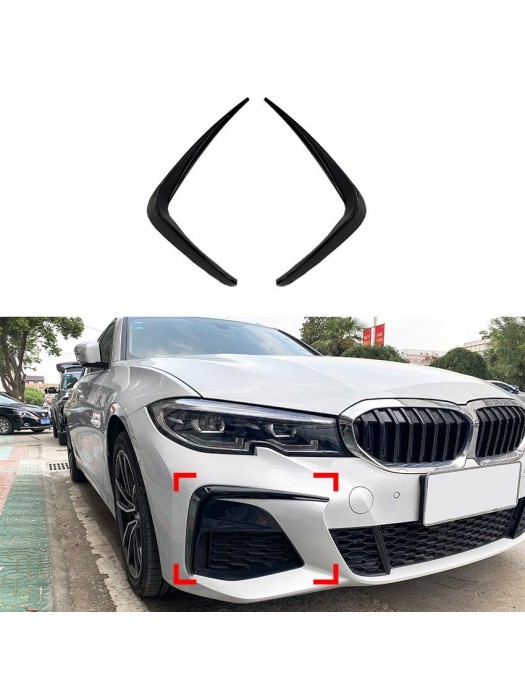 Sportovní spoilery BMW 3 G20/G21 (2019-2022) černé lesklé (M-paket)